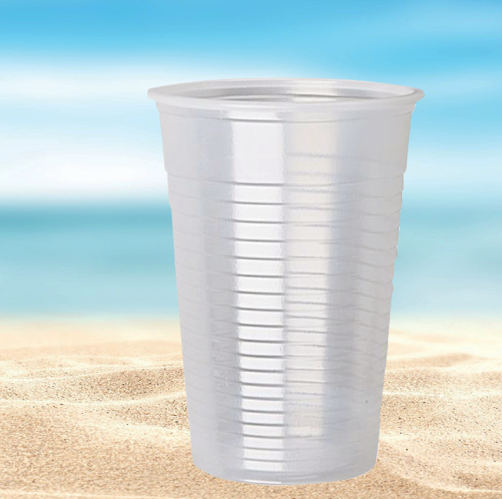 Vasos descartables de plástico PP resistentes, ideales para bebidas frías y calientes.