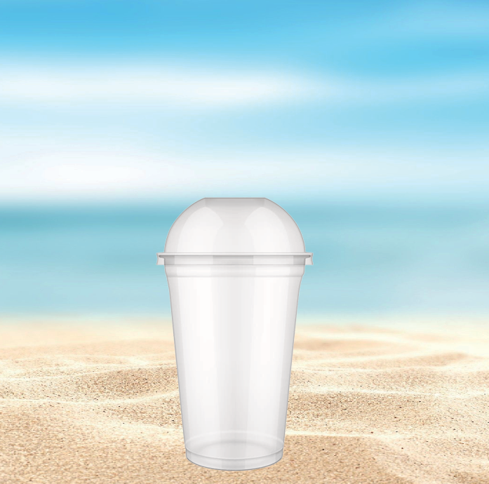 Vasos descartables de plástico PP resistentes, ideales para bebidas frías y calientes.
