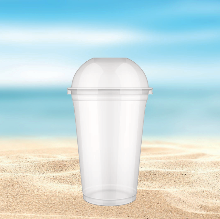 Vasos descartables de plástico PP resistentes, ideales para bebidas frías y calientes.
