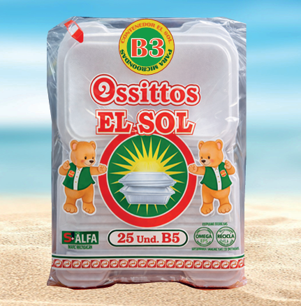 Contenedores biodegradables descartables para alimentos y delivery.