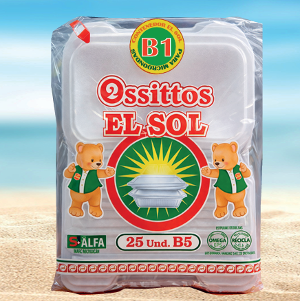 Contenedores biodegradables descartables para alimentos y delivery.