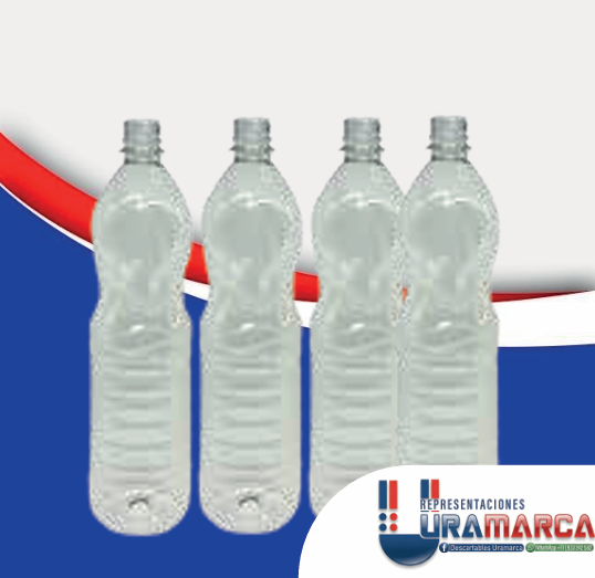 Botellas descartables de plástico para bebidas en Lima, Perú. Venta por mayor en Descartables Uramarca.