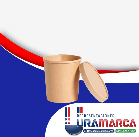 Bowl Kraft biodegradables descartables para alimentos. Envases ecológicos resistentes ideales para restaurantes, cafeterías y delivery. Descartables Uramarca, Lima, Perú. Pedidos al 989 509 912.