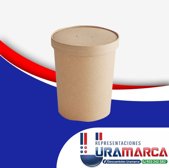 Bowl Kraft biodegradables descartables para alimentos. Envases ecológicos resistentes ideales para restaurantes, cafeterías y delivery. Descartables Uramarca, Lima, Perú. Pedidos al 989 509 912. Título: